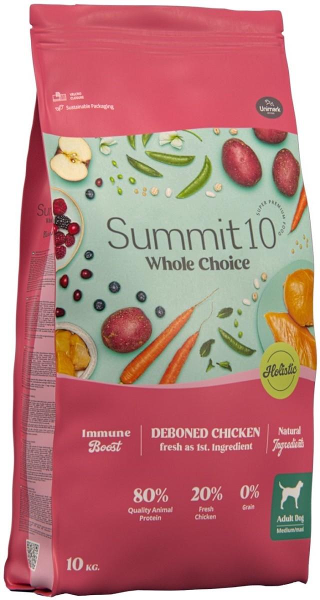 Hrana uscata pentru caini Summit 10 Whole choice Adult fresh chicken 2kg