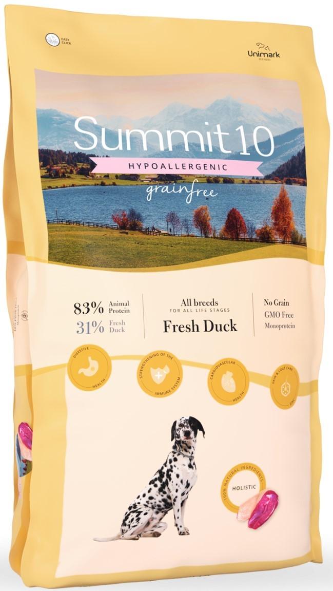 Hrana uscata pentru caini Summit 10 Grain free adult sensitive fresh Duck&Sweet potato 12kg