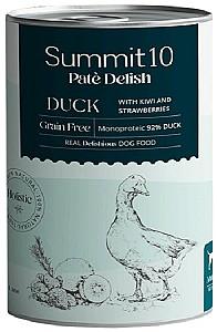 Hrana umeda pentru caini Summit 10 Adult dog duck with kiwi and strawberries 400g
