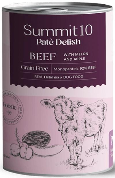 Hrana umeda pentru caini Summit 10 Adult dog beef with melon and apple 400g