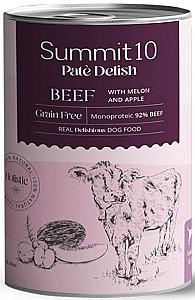 Hrana umeda pentru caini Summit 10 Adult dog beef with melon and apple 400g