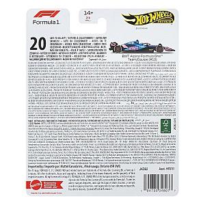Masina jucarie Hot Wheels Formula 1: BWT Alpine (JKD82)