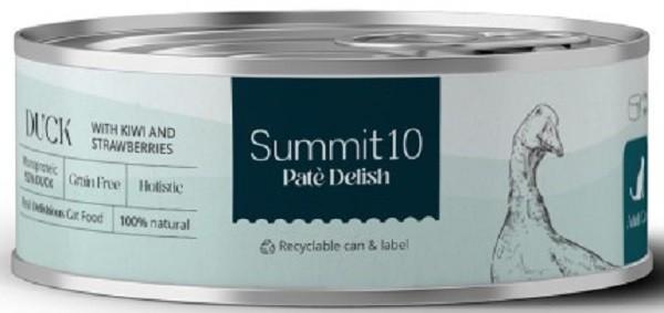 Hrana umeda pentru pisici Summit 10 Adult cat duck with kiwi and strawberries 85g