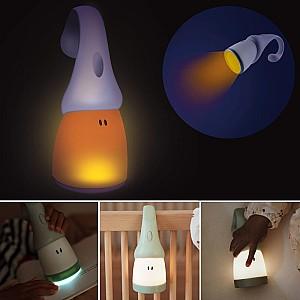 Lampa de noapte Beaba 2 in 1 Pixie Torch Sage Green (B930333)