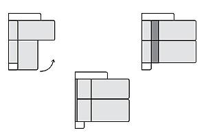 Canapea coltar Axiom Furniture Atlant