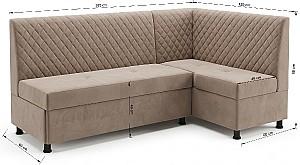 Coltar bucatarie LIVO Mobili Diamant Beige
