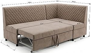 Coltar bucatarie LIVO Mobili Diamant (extensibil) Beige