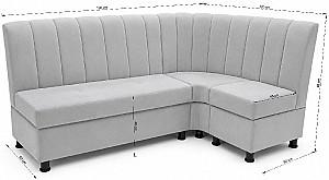 Coltar bucatarie LIVO Mobili Piano Gray