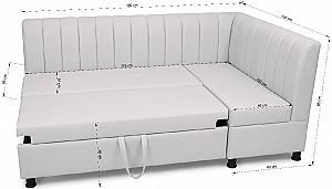 Coltar bucatarie LIVO Mobili Piano (extensibil) White