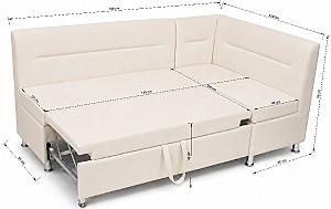 Coltar bucatarie LIVO Mobili Uno (extensibil) White