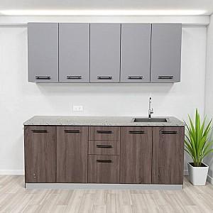 Set mobila bucatarie Alcantara 2 m Gri Deschis / Sonoma Trufel