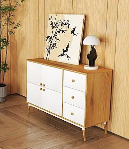 Comoda DP Marani 120x40x81H Oak / White