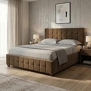 Pat Aurus Cvadro 160x200 Maro + Saltea Salt Confort Clasic 160x200