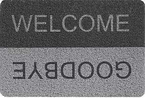 Covoras intrare Hydro-S CURLY PRINT 40x60cm Grey/Black