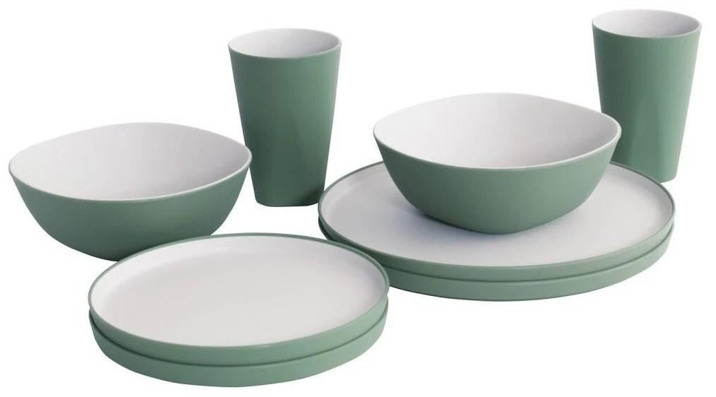 Set de vesela Outwell Gala 2 Person Dinner Shadow Green