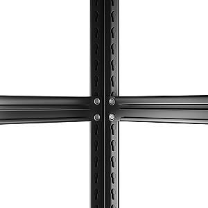 Rafturi pentru depozitare DP Cu 5 niveluri 120x183 Negru