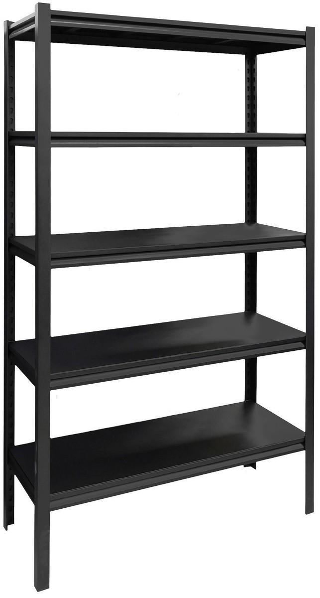 Rafturi pentru depozitare DP Cu 5 nivele V2 100x183 Negru