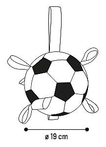 Jucarie pentru caine Flamingo Football With Ribbons Small (522602)