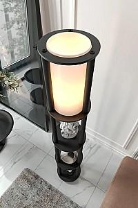 Lampadar Opviq Estantes Round Black