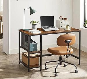 Masa de birou Vasagle LWD47X Rustic Brown/Black