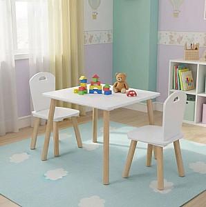 Masă de scris pentru copii RicoKids RC-848 White/Natural