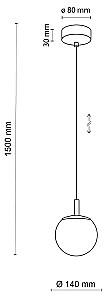 Lustra TK Lighting Cadix 6336 Green