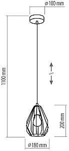 Lustra TK Lighting Brylant 796 Black/Chrome