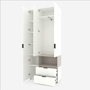Dulap Nex Home A002R Alb/Cashmere (Bej)