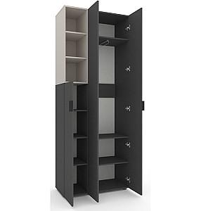 Dulap Nex Home A003L Antracit (Gri)/Cashmere (Bej)