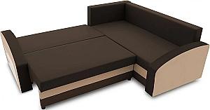 Canapea coltar Magnifico Meble Grande Left Shelf Bonell Mikrofaza 20/Mikrofaza 48 Right Maro/Cappuccino (Bej))