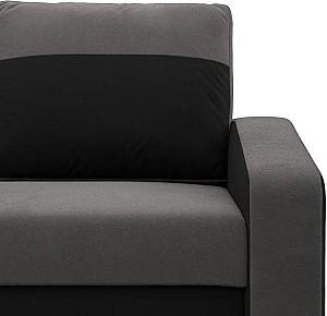 Canapea Magnifico Meble Orion Bonell Mikrofaza 27/Mikrofaza 15 Gri/Negru