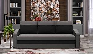 Canapea Magnifico Meble Orion Bonell Mikrofaza 27/Mikrofaza 15 Gri/Negru