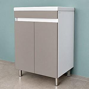 Dulap sub lavoar Bayro Trend Duo Como 700 Light grey