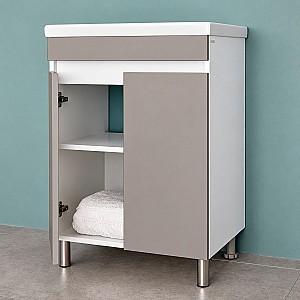 Dulap sub lavoar Bayro Trend Duo Como 700 Light grey
