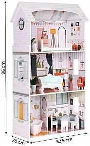 Casuta pentru papusi Ecotoys Alice Light Pink