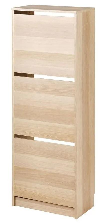 Dulap pentru incaltaminte IKEA Bissa 3 Aspect Stejar