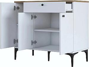 Comoda Mirage Meble JE194 Alb/Nuc (Maro)