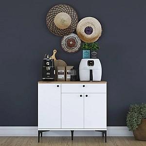 Comoda Mirage Meble JE194 Alb/Nuc (Maro)