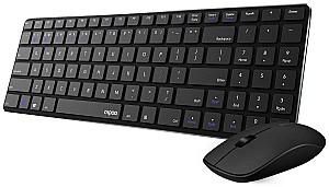 Set tastatura + Mouse Rapoo 9300M Black