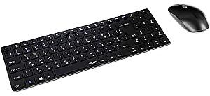 Set tastatura + Mouse Rapoo 9300M Black