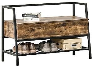 Raft pentru incaltaminte HomCom 837-174 Rustic (Maro)/Negru