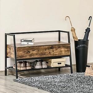 Raft pentru incaltaminte HomCom 837-174 Rustic (Maro)/Negru