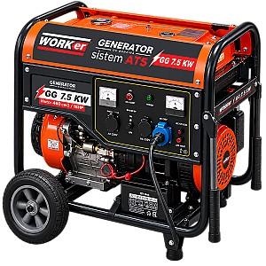 Generator electric de curent TECHNOWORKER GG7.5KW-ATS