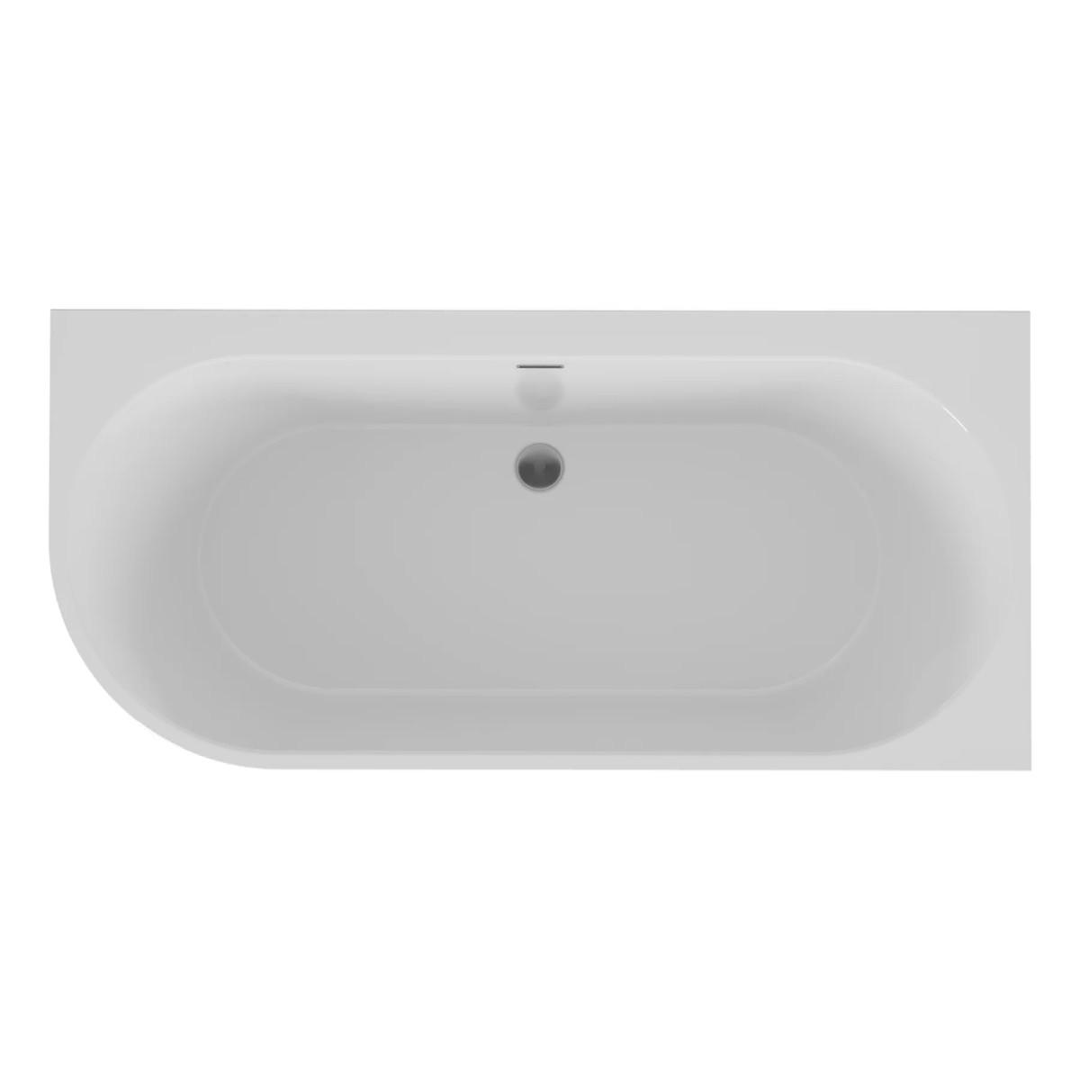 Cadă de baie Polimat Sola R 170×75 + sifon freestanding