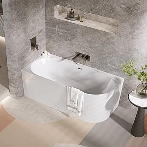 Cadă de baie Polimat Sola L 170×75 + sifon freestanding