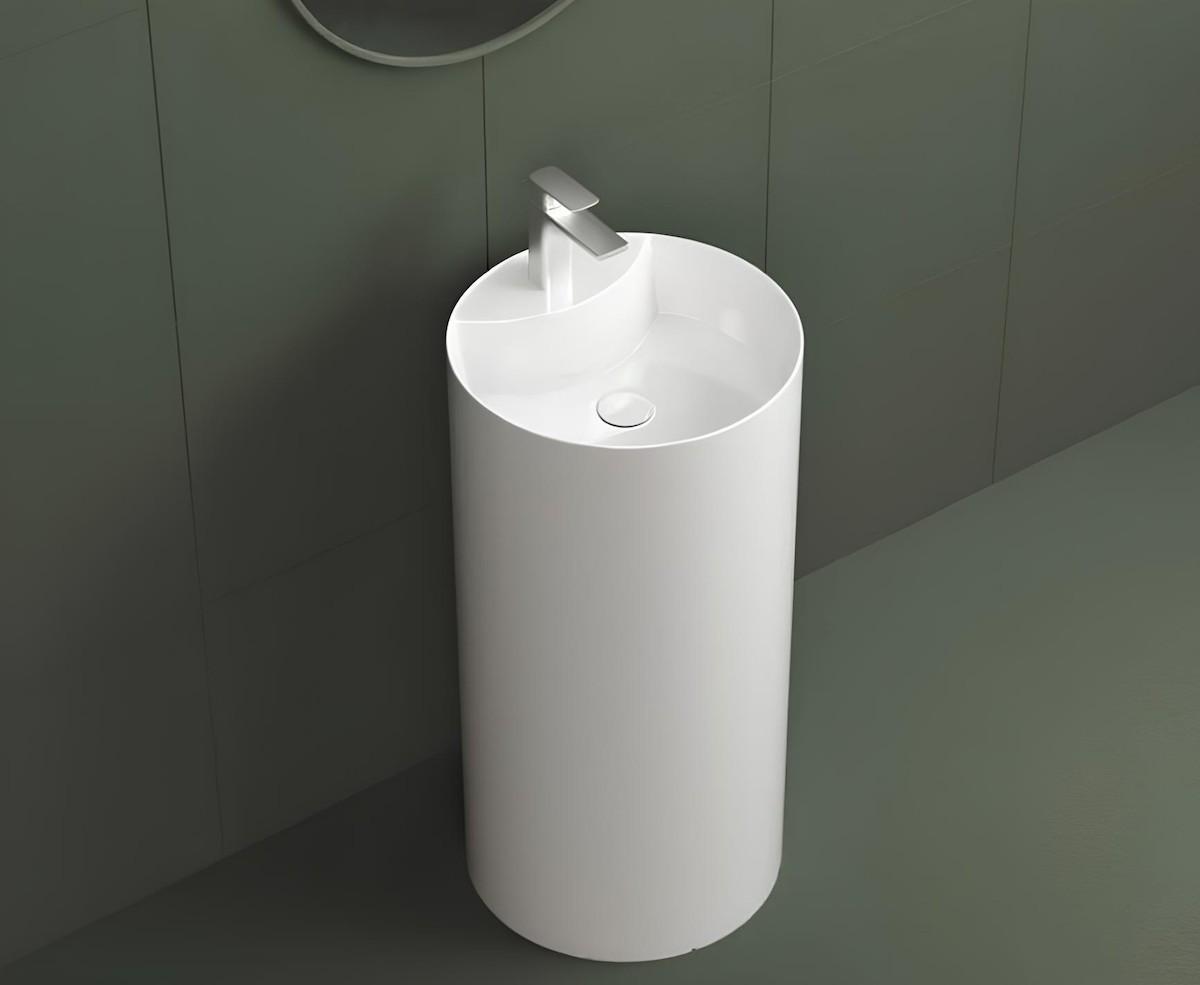 Lavoar baie DREMEX Gelcoat CONE 440×870 White