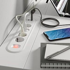 Masa pentru calculator IKEA Mittzon 160x80 Alb