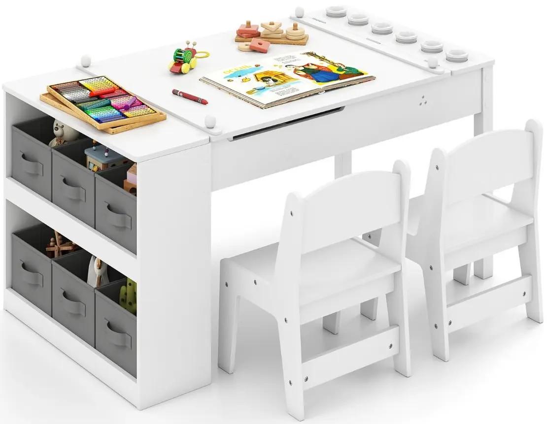 Masă de scris pentru copii Costway HY10447WH