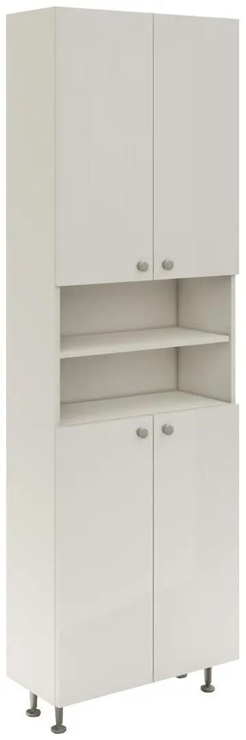 Dulap de baie Haaus Zaria 4U 600 Alb/Alb lucios