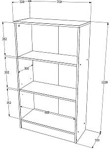 Comoda Haaus Flint 2U Stejar Sonoma (Bej)
